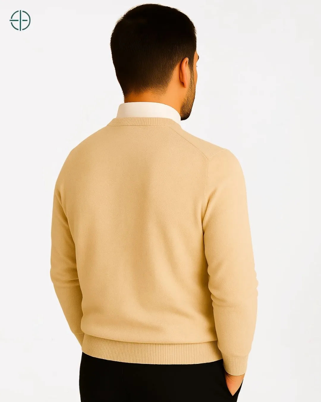 Suéter Masculino Gola Redonda 100% Caxemira | Rest Money™