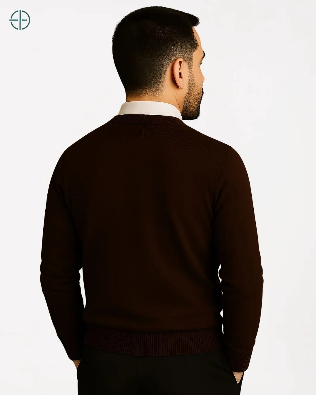 Suéter Masculino Gola Redonda 100% Caxemira | Rest Money™