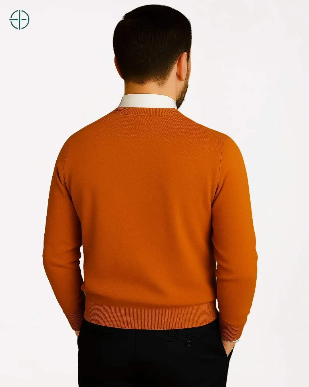 Suéter Masculino Gola Redonda 100% Caxemira | Rest Money™