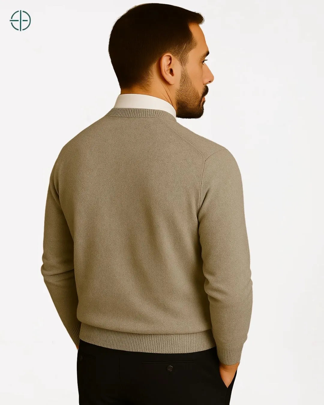 Suéter Masculino Gola Redonda 100% Caxemira | Rest Money™