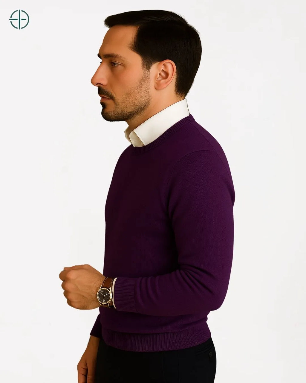 Suéter Masculino Gola Redonda 100% Caxemira | Rest Money™