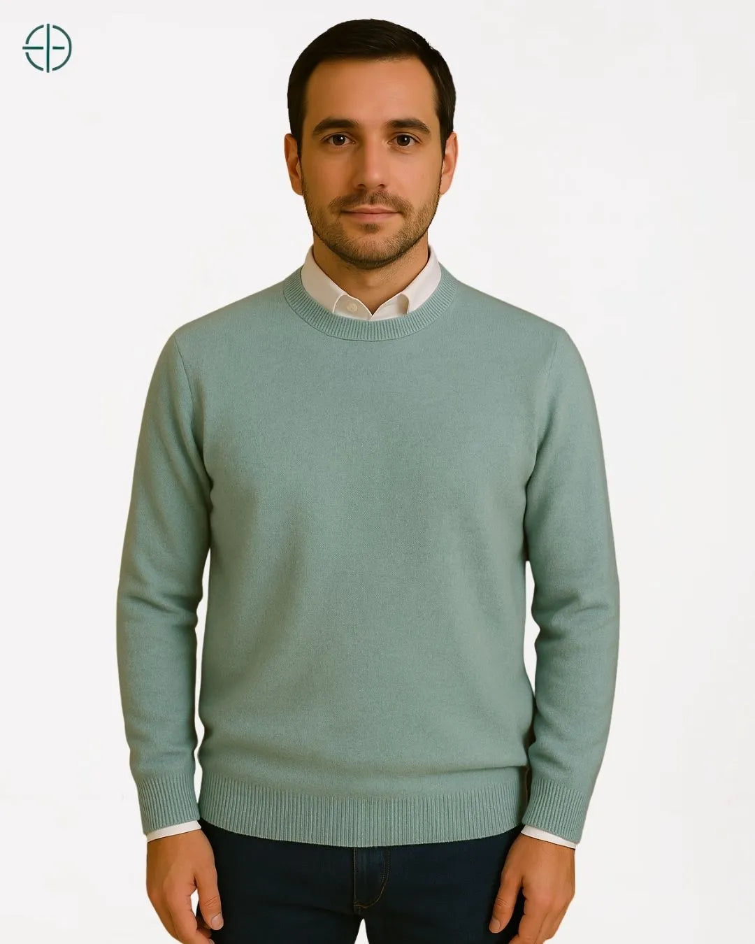 Suéter Masculino Gola Redonda 100% Caxemira | Rest Money™