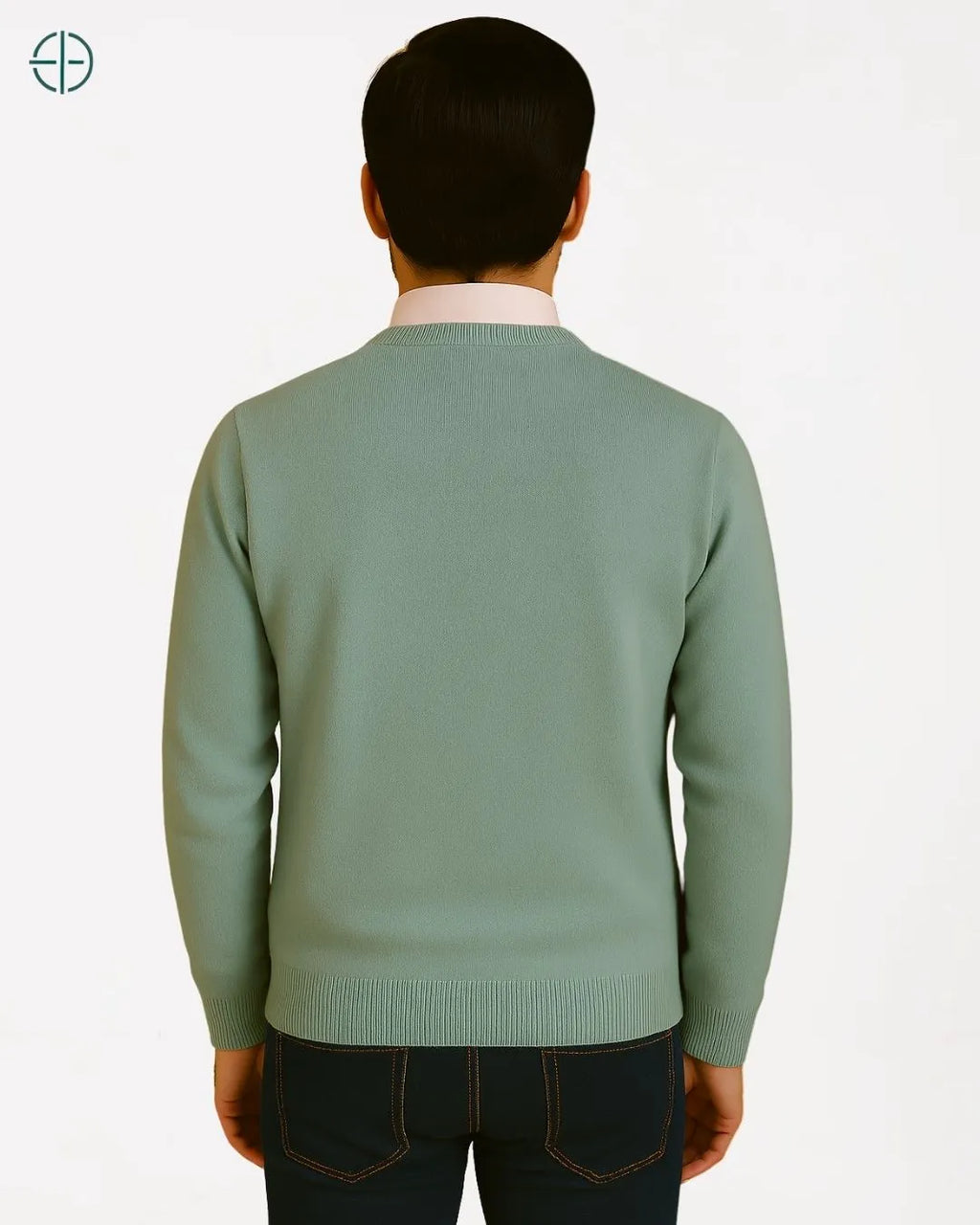 Suéter Masculino Gola Redonda 100% Caxemira | Rest Money™