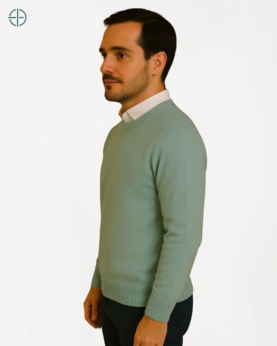 Suéter Masculino Gola Redonda 100% Caxemira | Rest Money™