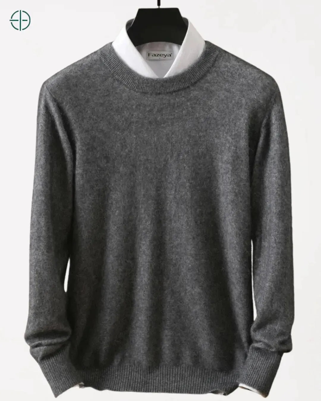 Suéter Masculino Gola Redonda 100% Caxemira | Rest Money™