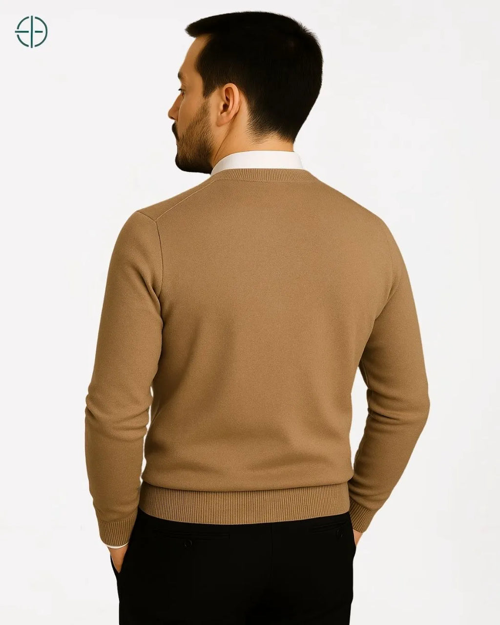 Suéter Masculino Gola Redonda 100% Caxemira | Rest Money™