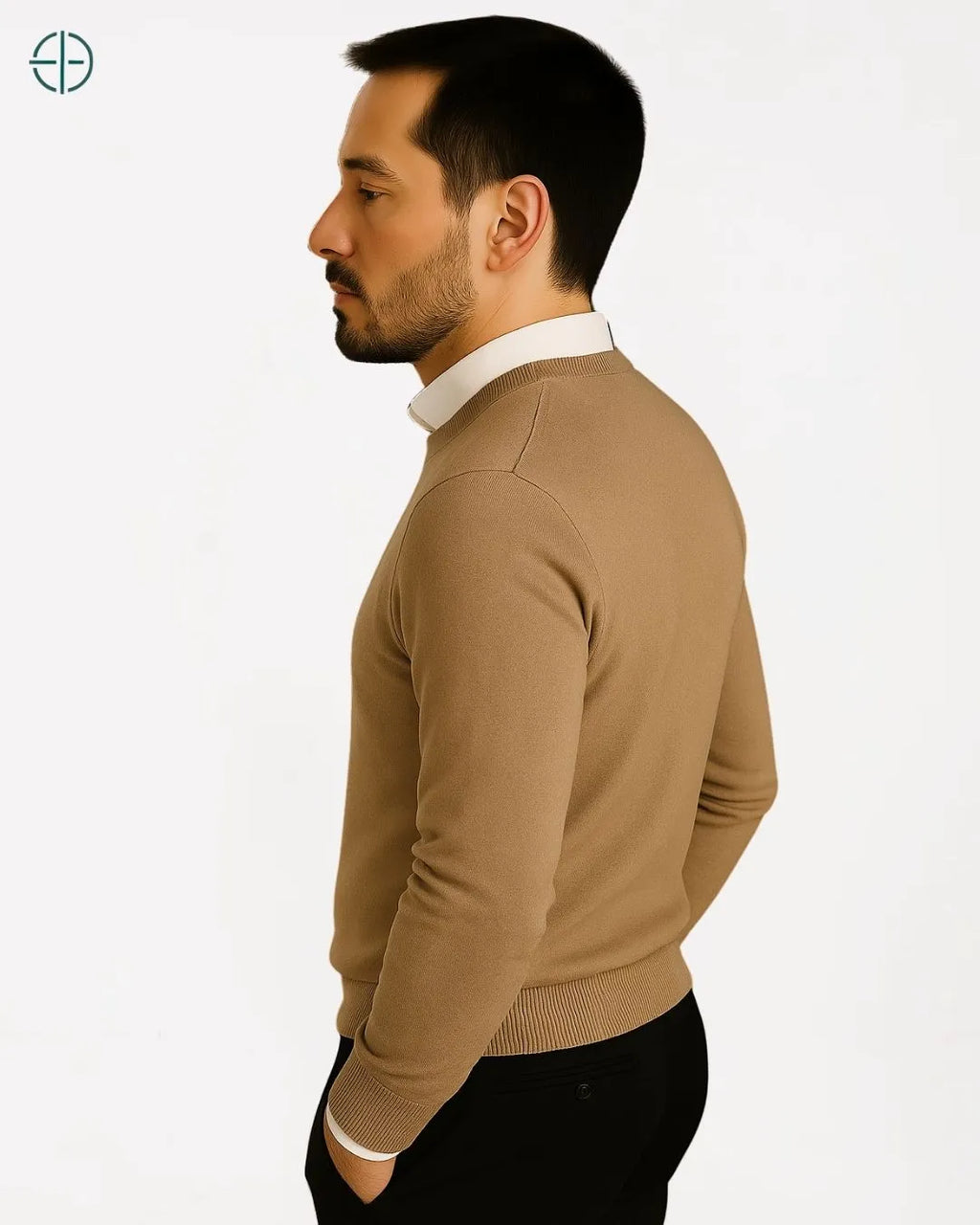 Suéter Masculino Gola Redonda 100% Caxemira | Rest Money™