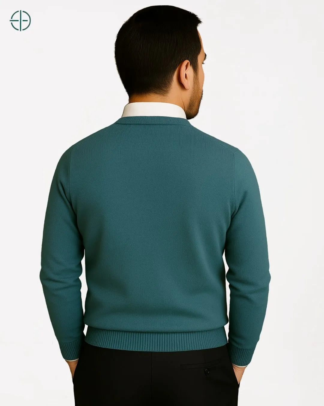 Suéter Masculino Gola Redonda 100% Caxemira | Rest Money™